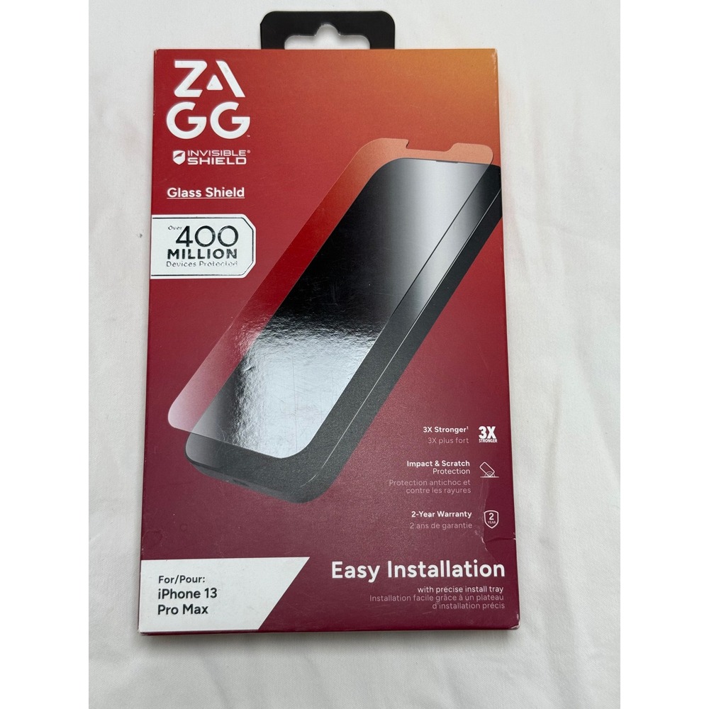 ZAGG Screen Protector iPhone 13‎ Pro Max Clear InvisibleShield Glass Shield NEW